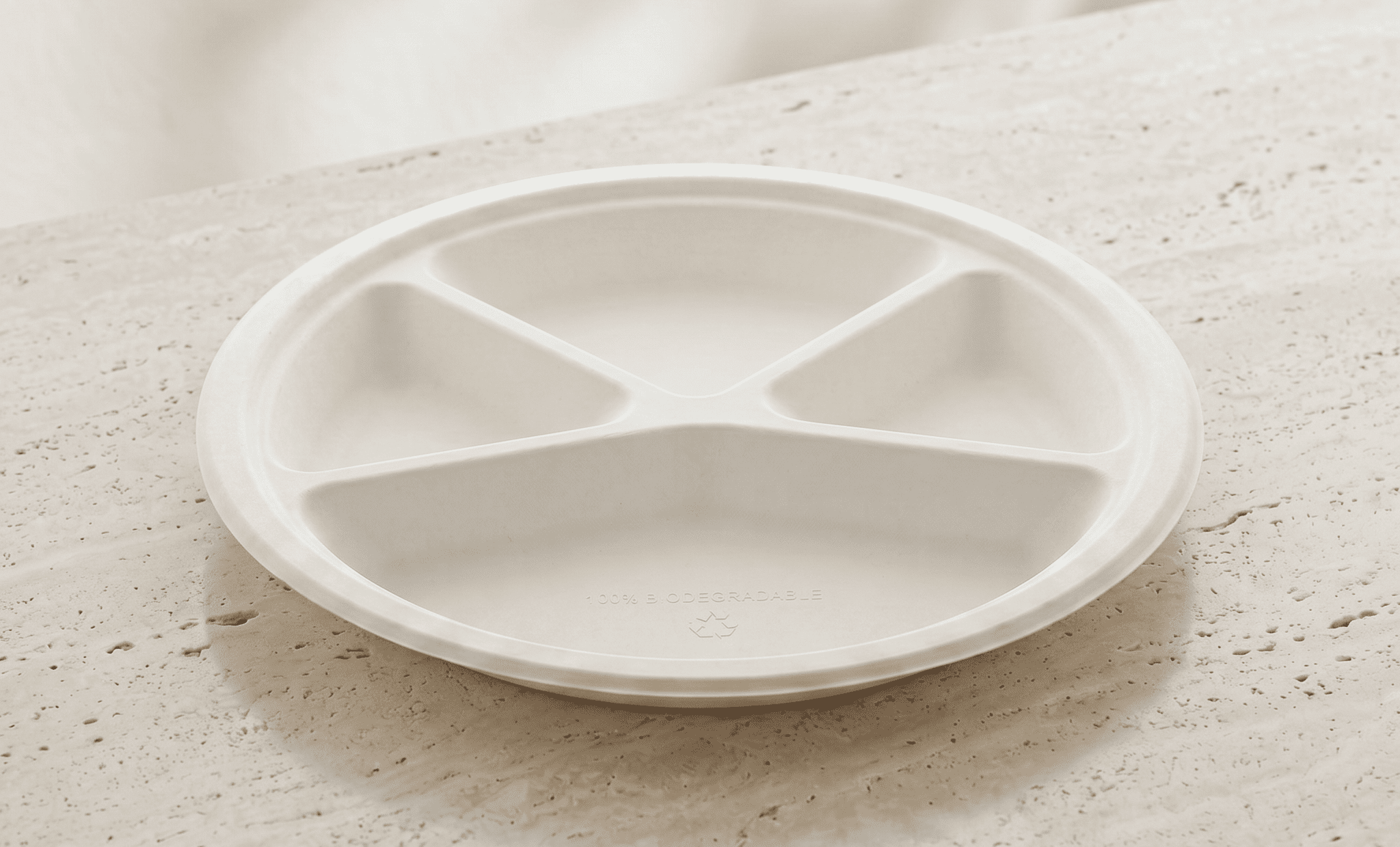 12" 4-Compartment Plate 1